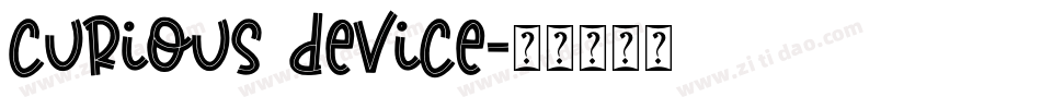 Curious Device字体转换